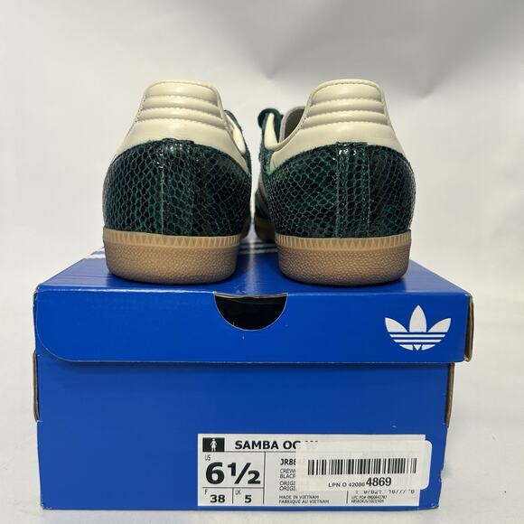 adidas Samba OG Snakeskin Pack - “Collegiate Green” JR8848 - Picture 4 of 6